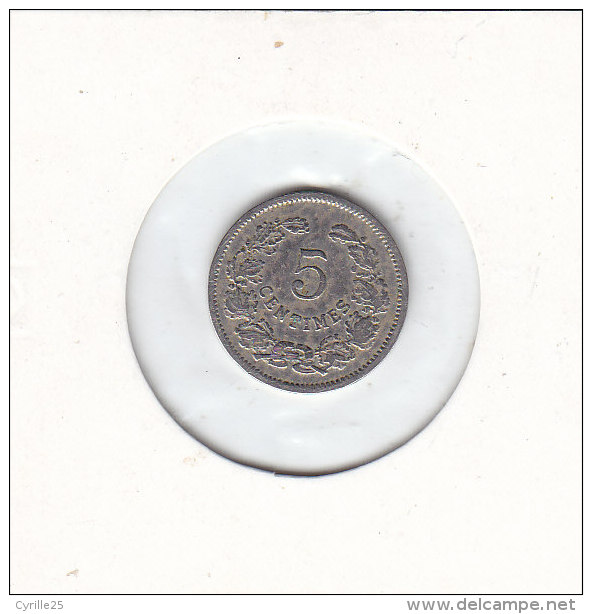 5 CENTIMES Cupro Nickel 1901 - Luxemburgo