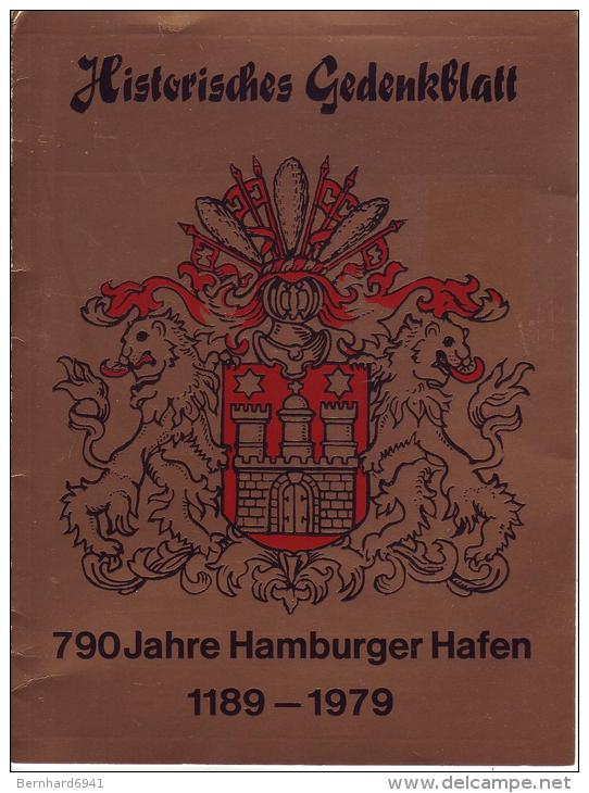 87 Historisches Gedenkblatt - 790 Jahre Hamburger Hafen 1189-1979 - Other & Unclassified