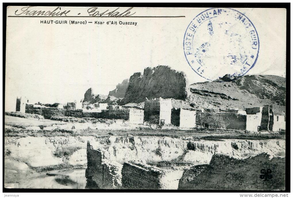 MAROC - CPA EN FM, CACHET SPECIAL " POSTE DE BOU-ANANE ( HAUT GUIR ) ", OBL. DU 20/3/1912 - TB - Usati