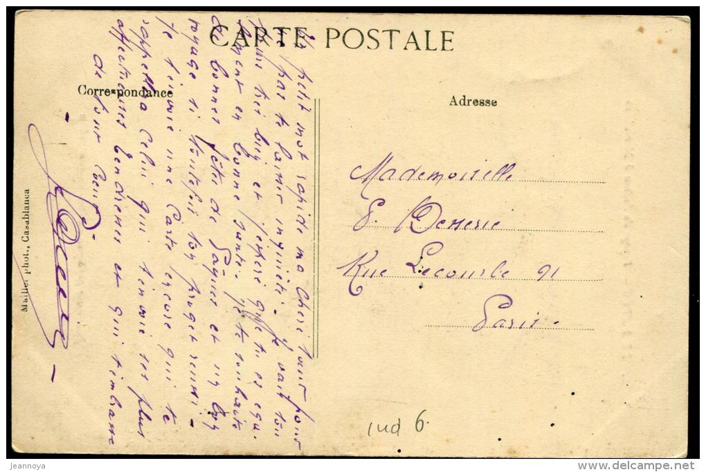 MAROC - CPA EN FM, OBL. TRESOR ET POSTES AUX ARMÉES / MARRAKECH LE 30/3/1914 - TB - Usati