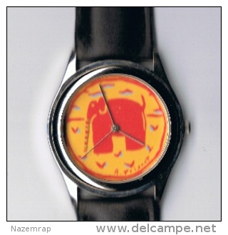 OPEX Montre Chocolats Côte D´Or, Série Limitée N°294/300, Illustrée Par Andrée PRIGENT, Collection L´Art Et La Couleur - Montres Publicitaires