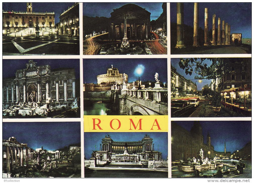 Roma Rome Italie Italia Lazio Latium Mutivues Forum Romain Piazza Venezia Monuments Antique Editions Lozzi - Multi-vues, Vues Panoramiques