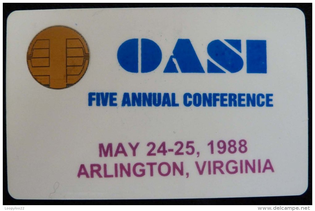 USA - Smart Card Test  - Bull Chip - Conference - Oasi - (US51) - [2] Chip Cards