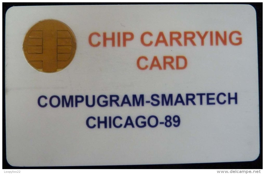 USA - Smart Card Test  - Bull Chip - Conference - Compugram - Smartech Chicago 89 - (US54) - [2] Chip Cards