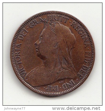 GRAN BRETAGNA - HALF PENNY 1901 - - C. 1/2 Penny