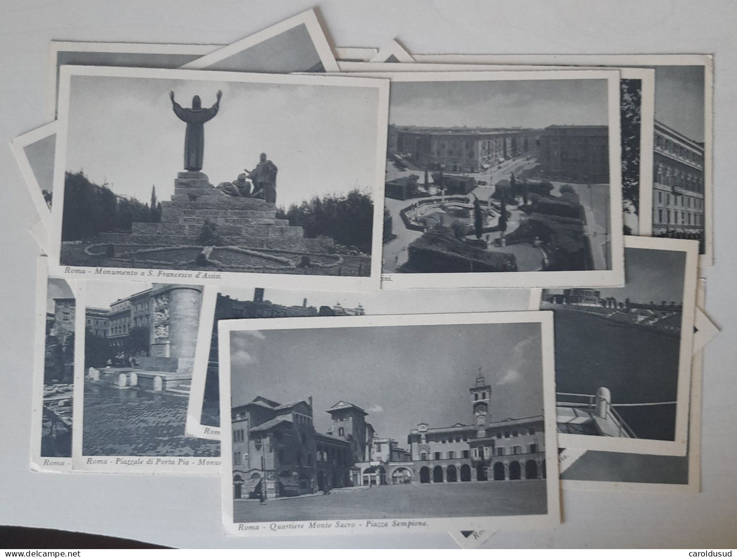 Top Lot 17x  Rome Roma MONUMENTS DIVERS ET RARES Edition Adolfo Como ETAT IMPECCABLE  +- 1925 VOIR TOUTES LES PHOTOS - Collezioni & Lotti