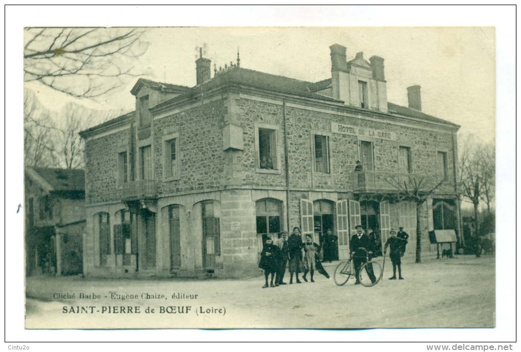 Loire, Saint-Pierre-du-Boeuf, Hôtel De La Gare. - Hotels & Restaurants