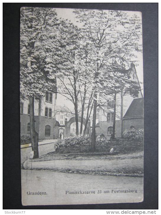 GRAUDENZ, Kaserne, Karte Um 1915 - Westpreussen