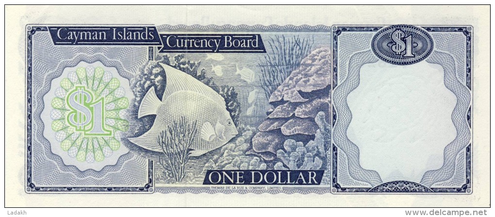 BILLET # ILES CAYMAN  # 1972 # PICK 1 # UN DOLLAR   # NEUF # - Islas Caimán