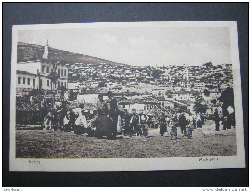 Veles, Karte Um 1915 - North Macedonia