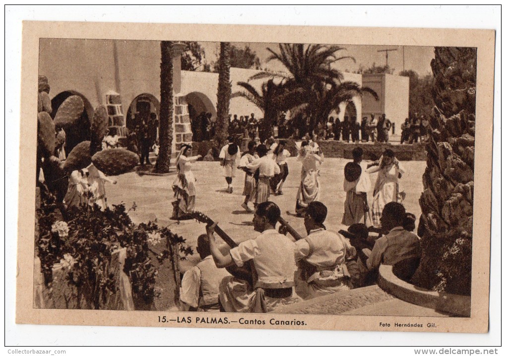 Canarias Las Palmas Dance Music Antigua Tarjeta Postal Vintage Original Postcard Cpa Ak (W3_2756) - La Palma