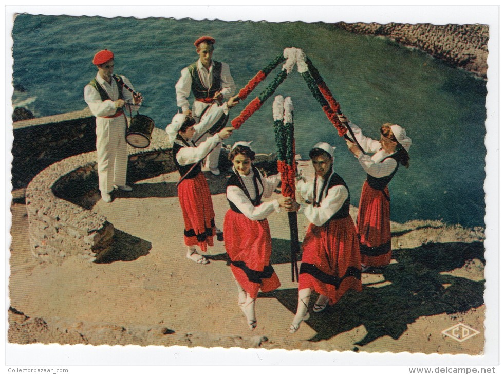 Danses Basques 4 Different Postcards Carte  Elce Antigua Tarjeta Postal Vintage Original Postcard Cpa Ak (W3_2786A) - Otros & Sin Clasificación