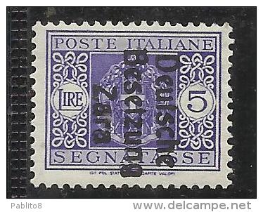 ZARA OCCUPAZIONE TEDESCA 1943 SEGNATASSE TAXES TASSE LIRE 5 MNH - Ocu. Alemana: Zara