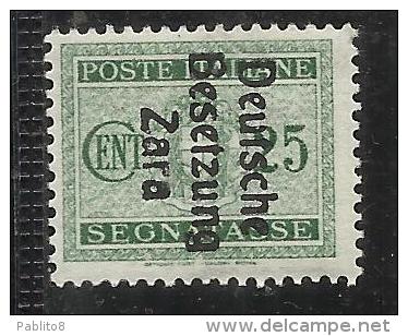 ZARA OCCUPAZIONE TEDESCA 1943 SEGNATASSE TAXES TASSE CENT. 25 MNH - German Occ.: Zara