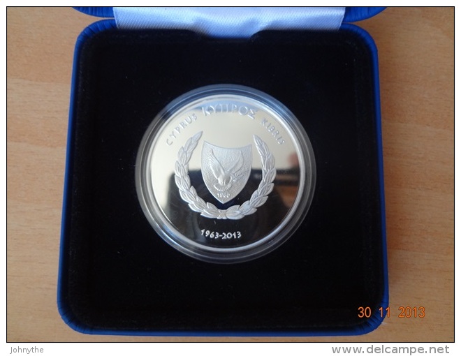 Cyprus 2013 50th Anniversary Of The Central Bank Of Cyprus Silver Coin UNC - Cyprus