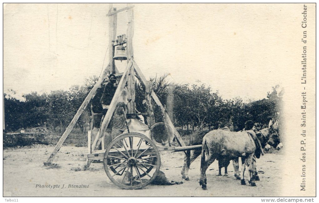 Missions Des P P Du Saint Esprit - Installation D'un Clocher - Französisch-Kongo