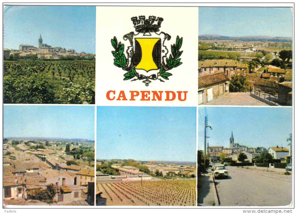 Carte Postale 11.  Capendu Trés Beau Plan - Capendu