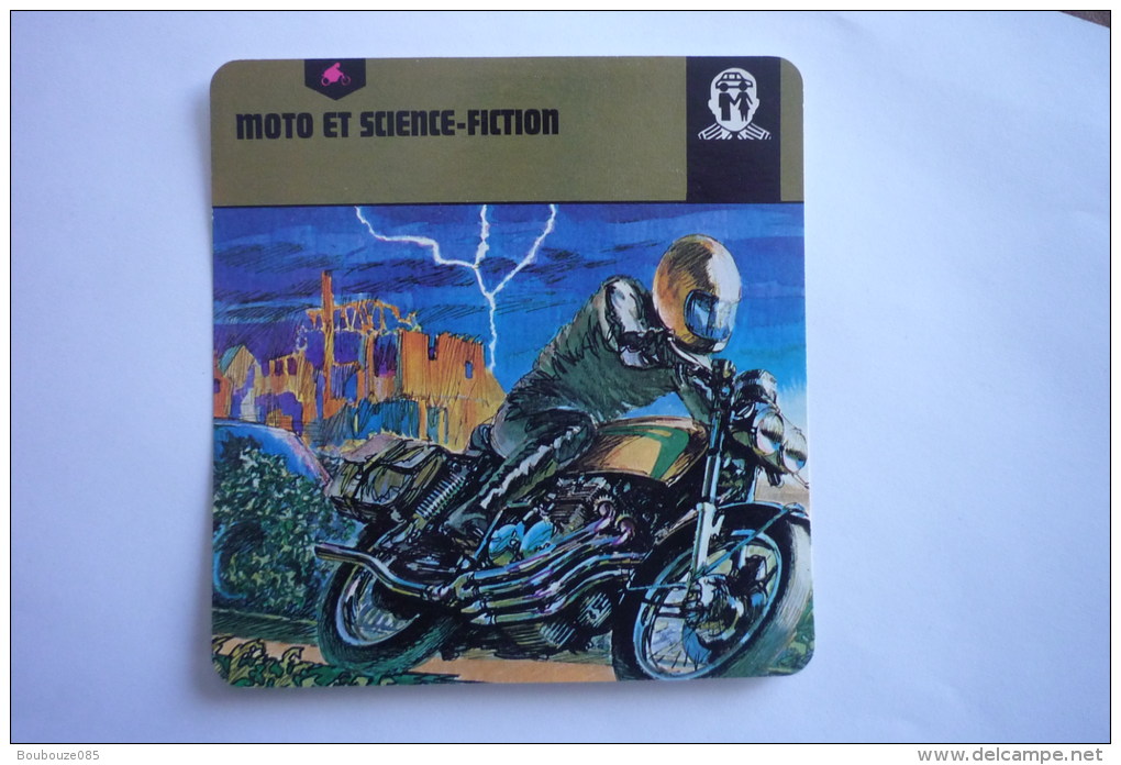 Transports - Sports Moto - Carte Fiche Moto - Moto Et Science-fiction ( Description Au Dos De La Carte ) - Moto Sport