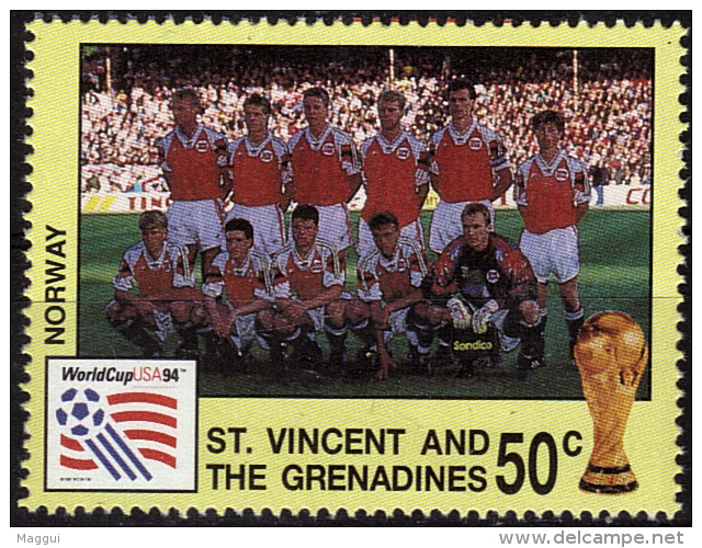 SAINT VINCENT  N ° 2098  * *  (  Norvege )    Cup 1994 Football  Soccer Fussball - 1994 – États-Unis