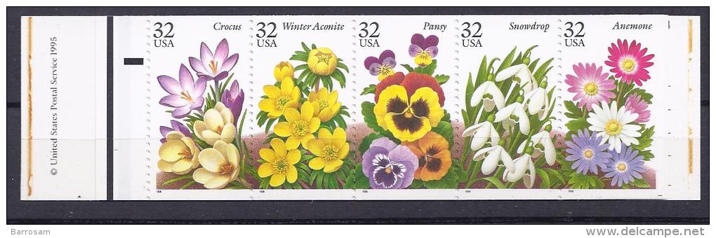 United States1995:  Booklet  Mnh** GARDEN FLOWERS - Unused Stamps