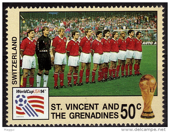 SAINT VINCENT  N ° 2116  * *  (  Suisse )    Cup 1994 Football  Soccer  Fussball - 1994 – États-Unis