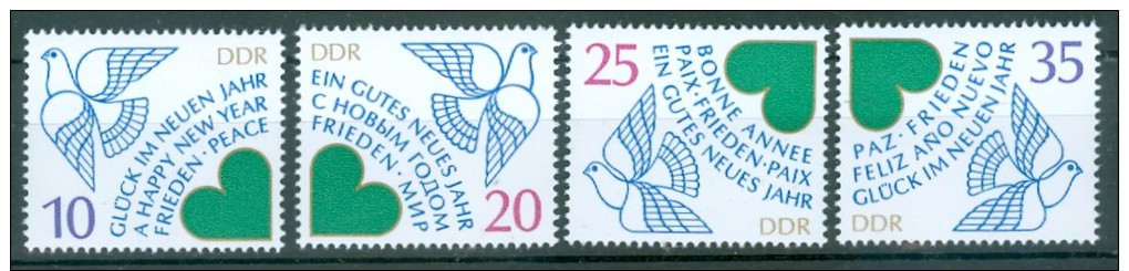 DDR - Einzelmarken Mi-Nr. 2844 - 2847 Aus Block 75 Postfrisch - Ungebraucht