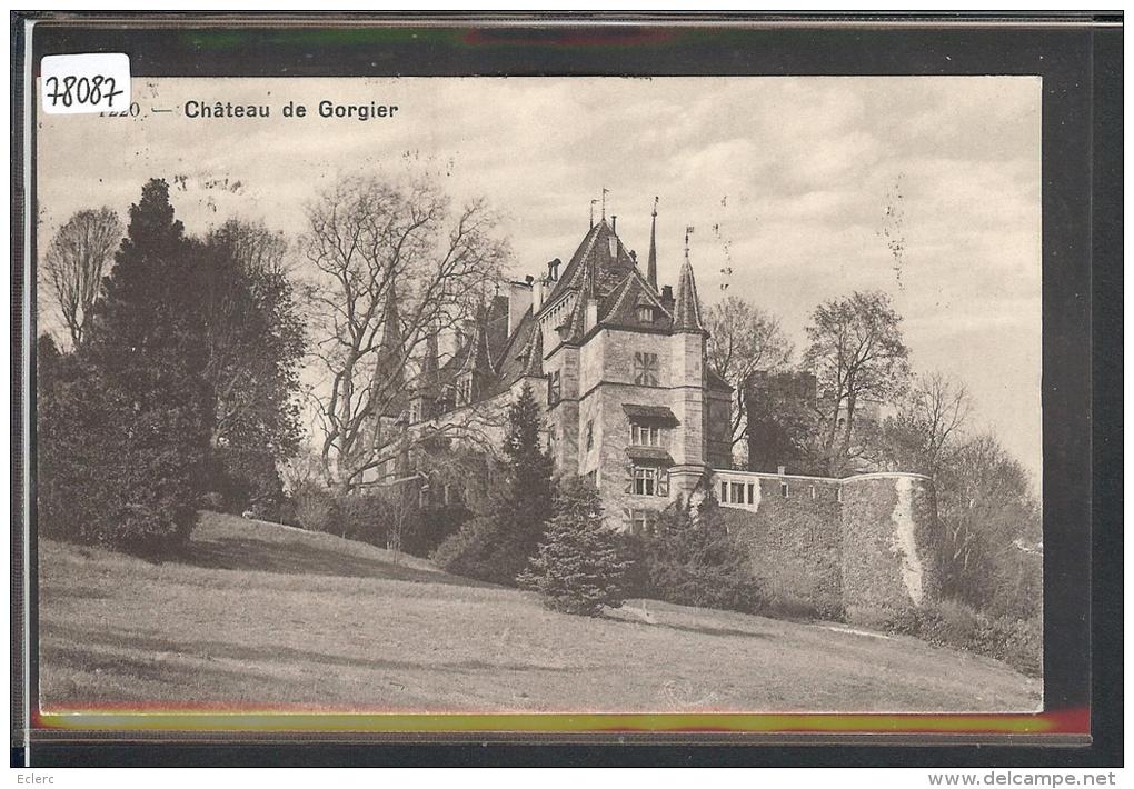 GORGIER - LE CHATEAU  - TB - Gorgier