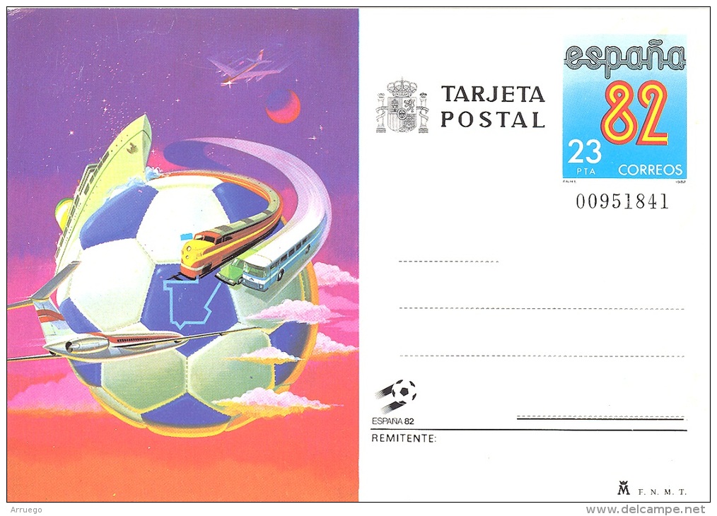 SPAIN. POSTAL STATIONARY. WORLD CUP SOCCER ESPAÑA'82 - 1931-....