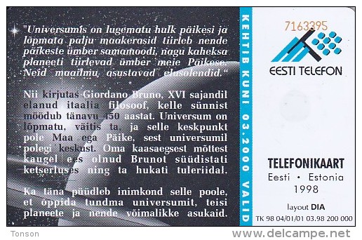 Estonia, ET 078, Universe, 2 Scans. - Estland