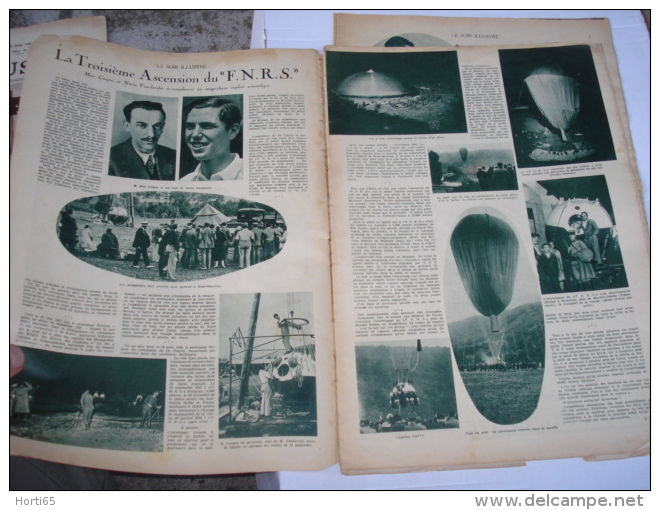 Hour - Havenne "Le Soir Illustré" Du 25 Aôut 1934.L'ascention Stratosphérique De Max Cosyns. - Historical Documents