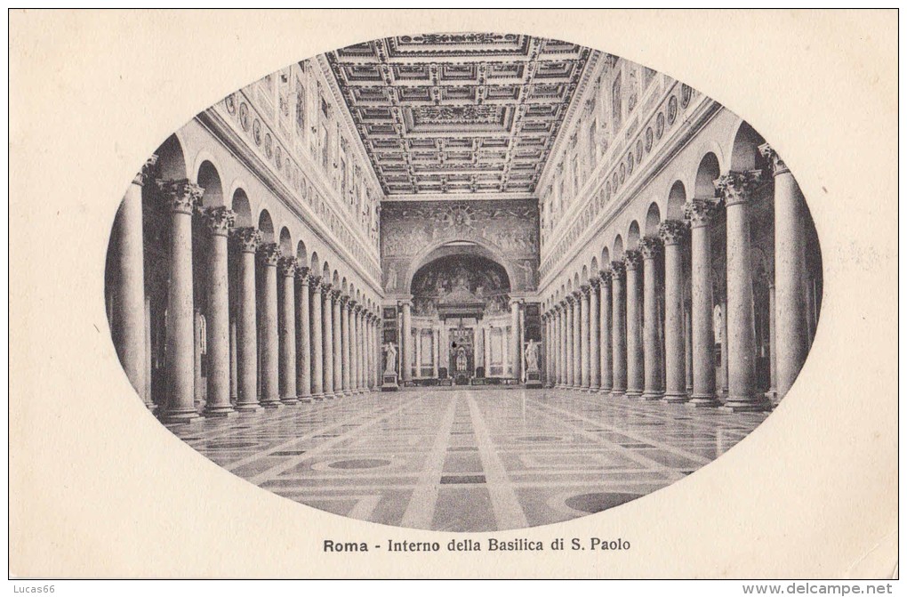 C1900 ROMA LOTTO 4 CARTOLINE ED. ALTEROCCA BASILICA SAN PIETRO E SAN PAOLO - Collections & Lots