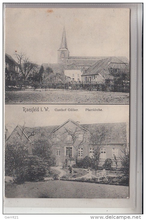 4280 BORKEN, Gasthof Gülker, Pfarrkirche, 1911 - Borken