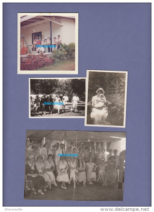 Lot De 5 CPA Photos Et 5 Photos - MANILLA ( Philippines ) - Famille Métissée Habitant à Manille - 1931 / 1970 - Filipinas