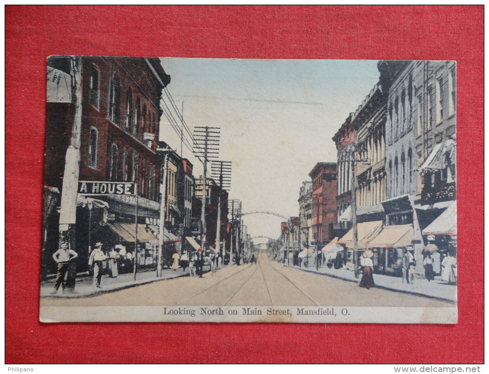 Mansfield Ohio Main Street 1910 Cancel  Ref  1098 - Andere & Zonder Classificatie