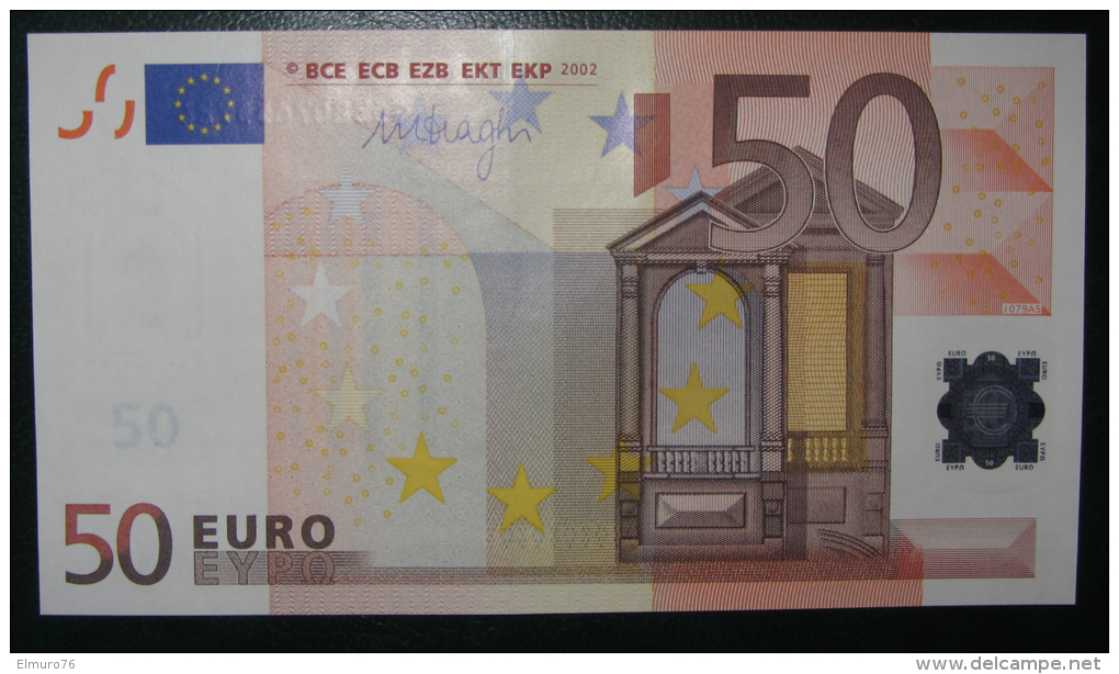 50 EURO J079B1 DRAGHI Italy Italia Serie S  Perfect UNC - 50 Euro