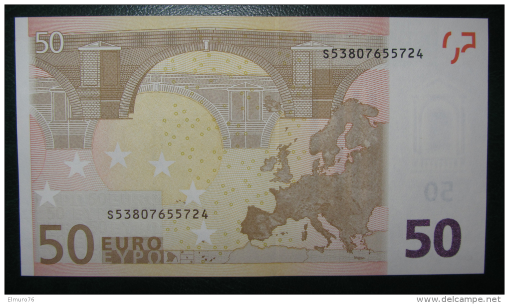 50 EURO J079B1 DRAGHI Italy Italia Serie S  Perfect UNC - 50 Euro