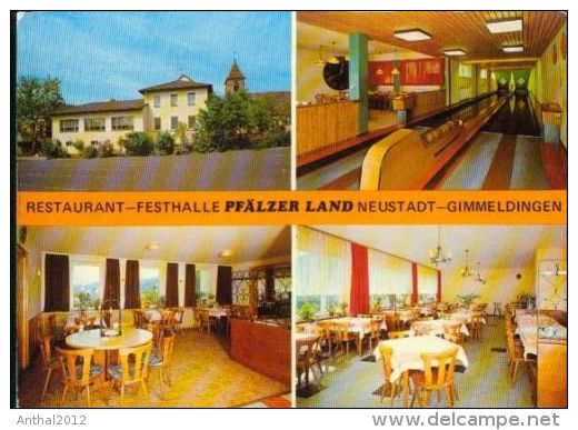 Neustadt Weinstraße Gimmeldingen Restaurant Pfälzer Land Kegelbahn 70er - Neustadt (Weinstr.)