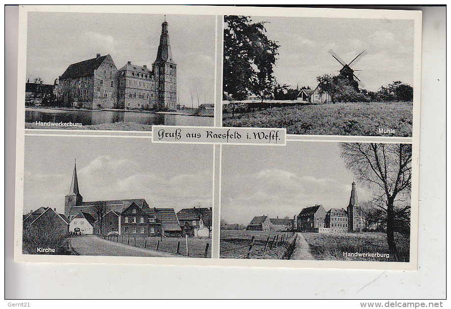 4285 RAESFELD, Windmühle, Kirche, Handwerkerburg - Borken