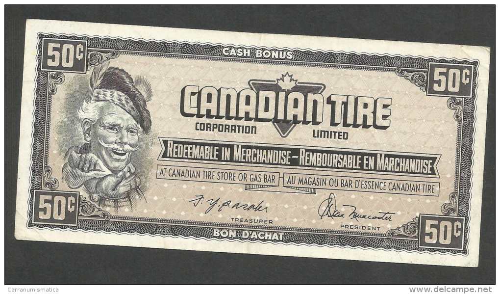 [NC] CANADIAN TIRE MONEY COUPON - 50 CENT. - Kanada