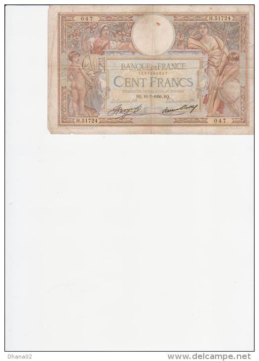 100 FRANCS MERSON 16 07 1936 (occasion) - 100 F 1908-1939 ''Luc Olivier Merson''