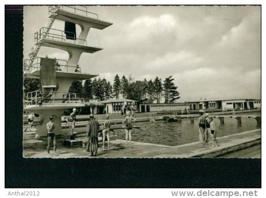 Wolfsburg Schwimmbad 10m-Sprungturm Turm 1.7.1961 - Wolfsburg