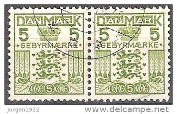 DENMARK # GEBYRMÆRKE 5 ØRE - Revenue Stamps