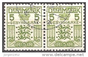 DENMARK # GEBYRMÆRKE 5 ØRE - Steuermarken