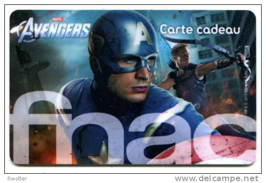 @+ Carte Cadeau - Gift Card : FNAC : AVENGERS (CARTE A). - Cartes De Fidélité Et Cadeau