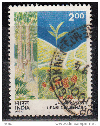 India Used 1994, United Planters Association Of Southern India, UPASI, Flower, Tree, Nature, Environment Protrection - Used Stamps