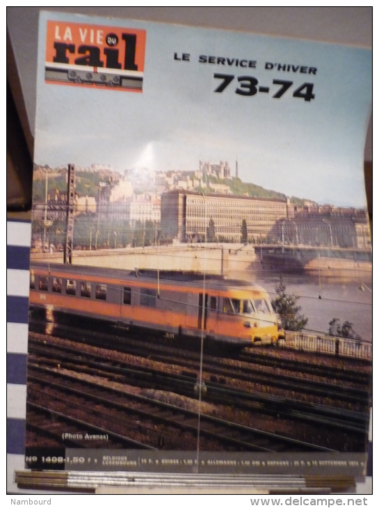 La Vie Du Rail N°1408 Du 16 Septembre 1973 - Trains