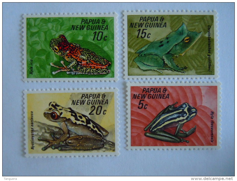 Papoea-Nieuw-Guinea Papouasie Nouvelle-Guinée 1968 Frogs Grenouille Kikkers Yv 130-133 MNH ** - Grenouilles