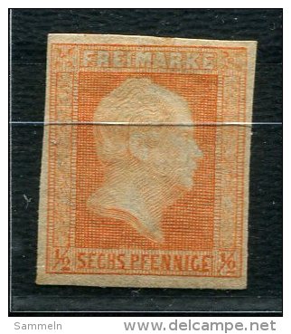 1960 - ALTDEUTSCHLAND-PREUSSEN - Mi.Nr. 1 Mit Falz (Teilgummi) - TOLLE FARBE - Mint Stamp From PRUSSIA - Neufs