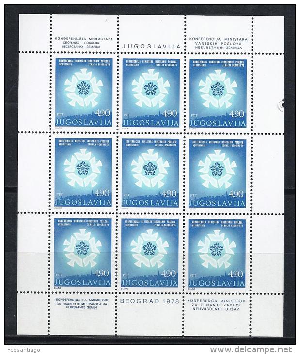 YUGOSLAVIA 1978 - Yvert #1619 Minipliego - MNH ** - Hojas Y Bloques