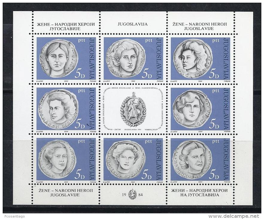 YUGOSLAVIA 1984 - Yvert #1915/22 - MNH ** - Hojas Y Bloques